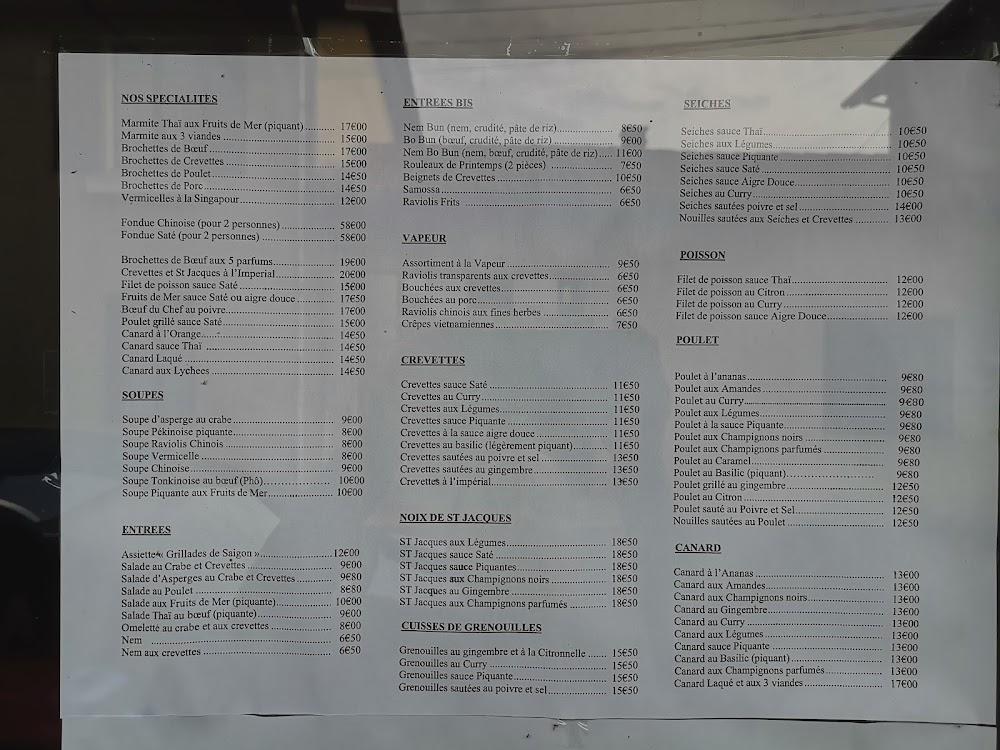 Restaurant Grillade de Saigon - Menu Image 1